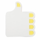 LT91824 - Notes samoprzylepny w kształcie kciuka - biało / żółty