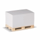 LT91845 - Zettelblock auf Holzpalette 12x8x6cm - Weiss