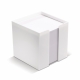 LT91910 - Cubo de papel con caja de plástico 10x10x10cm - Blanco