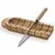 LT94500 - Baguette holder with knife - Wood