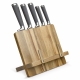 LT94502 - Kochbuchständer mit 5 Messern - Holz