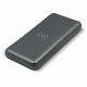 LT95096 - Powerbank Elite met draadloze oplader 8.000mAh 5W - Donker gun metal