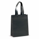 LT95110 - Laminoitu kuitukankainen laukku 105g/m² - Musta