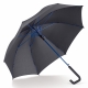 LT97109 - Automatycznie otwierana parasolka laska 23'' - czarno / niebieski