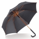 LT97109 - Automatycznie otwierana parasolka laska 23'' - czarno / pomarańczowy