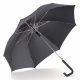 LT97109 - Automatycznie otwierana parasolka laska 23'' - czarno / szary