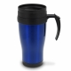 LT98759 - Double walled coffee mug metal 350ml - Blue
