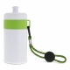 LT98785 - Sports bottle with edge and cord 500ml - White / Light green