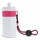 LT98785 - Sports bottle with edge and cord 500ml - White / Pink