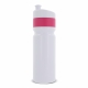 LT98786 - Botella deportiva con borde 750ml - Blanco / rosa