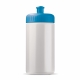 LT98795 - Urheilupullo Classic 500ml - Valkoiset / vaalean sininen