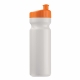 LT98798 - Bidon Sportowy Design 750ml - biało / pomarańczowy