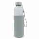 LT98822 - Water bottle glass with sleeve 500ml - Transparent Grey