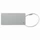 LT99609 - Aluminum luggage tag rectangle - Silver