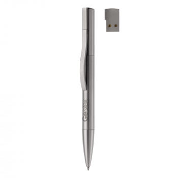 Metal USB ball pen Toppoint design 4GB