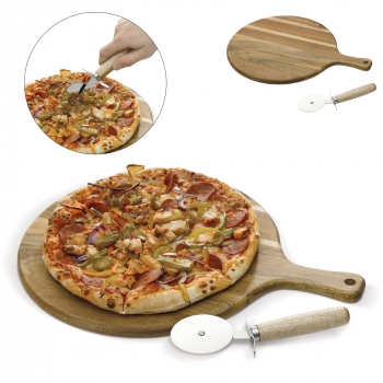 Deska do pizzy z nożem