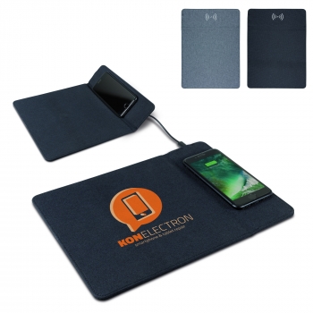 Mousepad with wireless charging pad 5W
